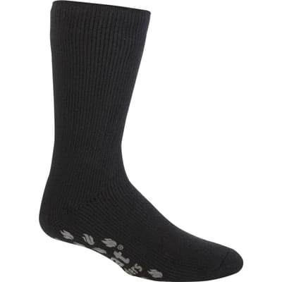 Heat Holders - Thermische pantoffelsokken voor heren - Zwart Grijs