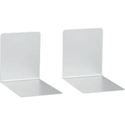 Boekensteunen van Metaal voor Stabiele Boekencollecties - 2 Stuks 14x12x14 cm Zilver
