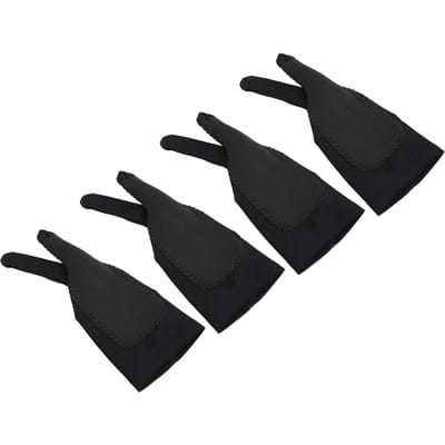 Lot de 4 Gants de Dessin d'Artiste Main Droite Gauche 3 Couches Deux Doigts Souplesse Élastique Respirant Art Numérique Tablette Graphique