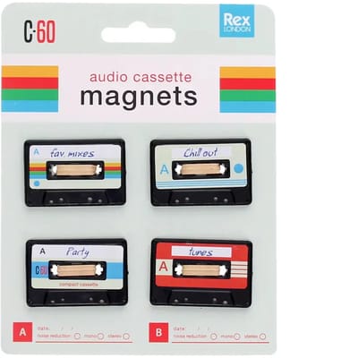 Mini magneet voor muziekhouder Rex London Cassette (x4)