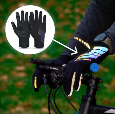 Sport Handschoenen - Maat L - Touchscreen - Waterafstotend - Reflecterend - Antislip