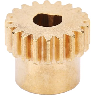 430100060020 Messing Tandwiel Vervanging 20 Tanden 6mm D-boring 0.8 MOD voor Industriële Robot beige