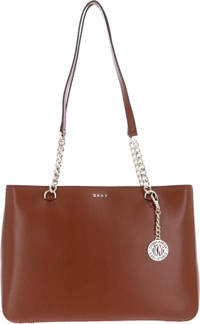 DKNY Leren Schoudertas Bryant Shopper Tote Caramel Bruine