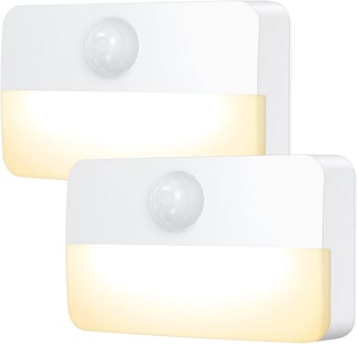 Motion Sensor Nachtlampje LED 2 Stuks - Warmwit - Inclusief Bewegingsmelder voor Binnen