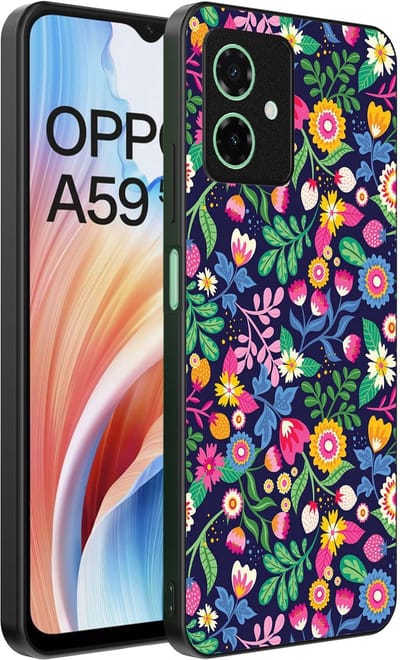 Smartphonica Telefoonhoesje Geschikt voor Oppo A59 met bloemen opdruk - TPU backcover case flower design geschikt voor Oppo A59