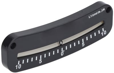 Dailygoods- Hellingmeter Mini - Bereik -10° tot 10° - Duidelijke schaal - Bevestigingsgat - Tube Clinometer - Materiaal ABS - Inclinometer