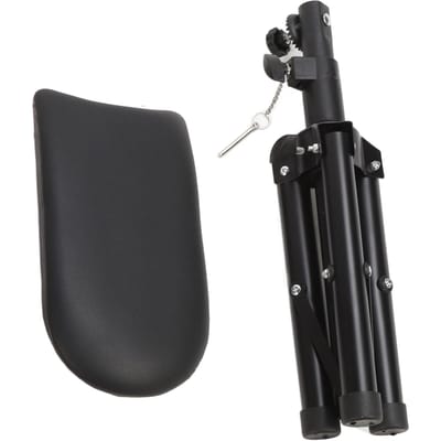 Support de Repose-Bras pour Tatouage Panneau en Cuir PU Réglage Hauteur Angle Repose-Bras de Tatouage Trépied Noir black