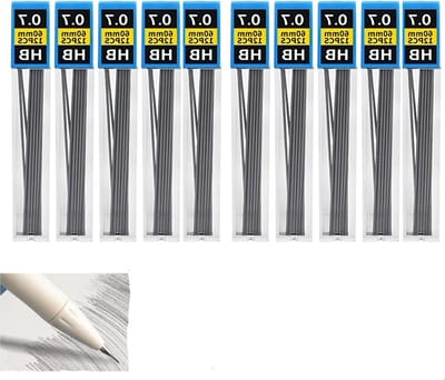 0.7mm HB potloodvullingen, 120 stuks voor mechanische potloden, soepel en nauwkeurig schrijven, perfect voor tekenen, schetsen en notities maken