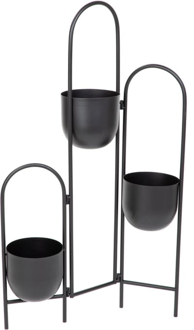 HOMLA - Flower trunk - Metal black - 49x14x80 cm