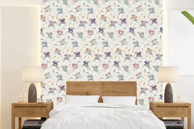 Behang - Fotobehang Unicorn - Regenboog - Patronen - Breedte 220 cm x hoogte 240 cm