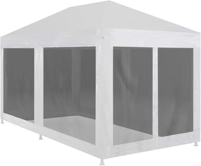 Partytent Gaaswanden - Tuinpaviljoen Evenemententent - Buitenfeesten Bescherming Insecten - Zijwanden Ritsingang - 6 x 3 Meter