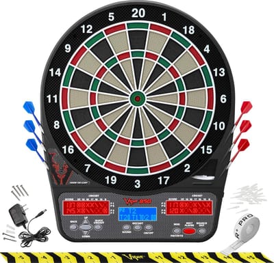 Elektronisch Dartbord - Dartspel - Huiselijk Vermaak - 450+ Variaties - 15.5 Inch - Zwart