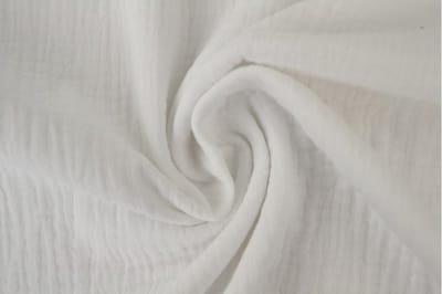 Mousseline stof - 1 meter - Per meter - Wit - 135cm breed