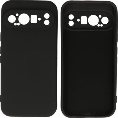 Hoesje Geschikt voor Google Pixel 9 Pro XL - Fashion Telefoonhoesje Backcover - Siliconen Hoesje - Zwart