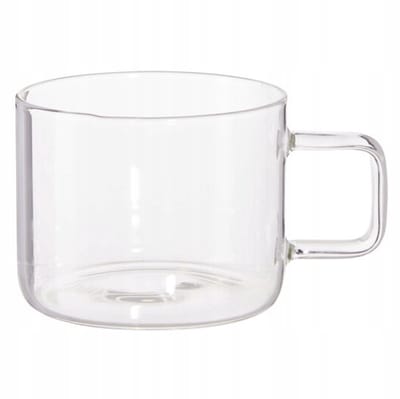 Koopman Serie - Glazen Kop - 375 ml - Ergonomische Handgreep - Borosilicaatglas