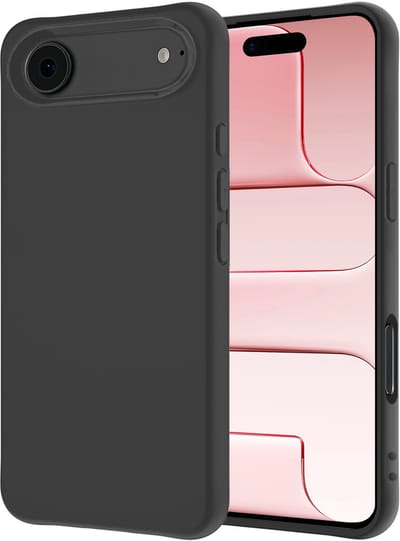 Hoesje - Geschikt voor Apple iPhone Air - Sterk & Shockproof - Hoes Cover - Siliconen Case - Zwart