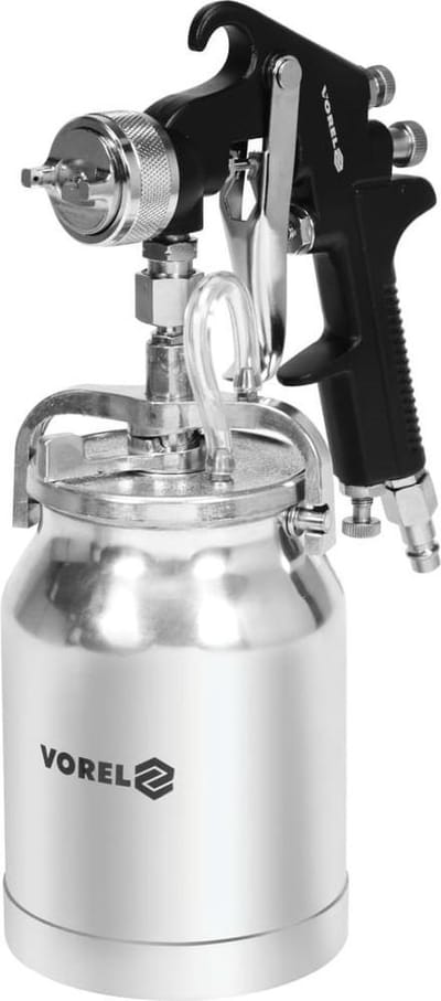 VOREL-Spuitpistool-met-vloeistofbeker-HVLP-1000-ml