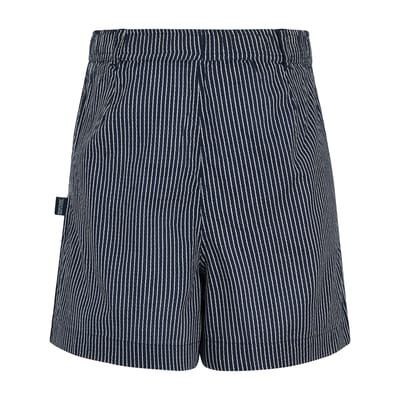 Regatta Dames Sabelle Verticale Streep Casual Korte Broek (Marineblauw/Wit)