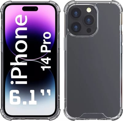Schokbestendig Hoesje - Crystal Clear Back Cover Geschikt voor: Apple iPhone 14 Pro | Transparante achterkant PC & TPU Bumper