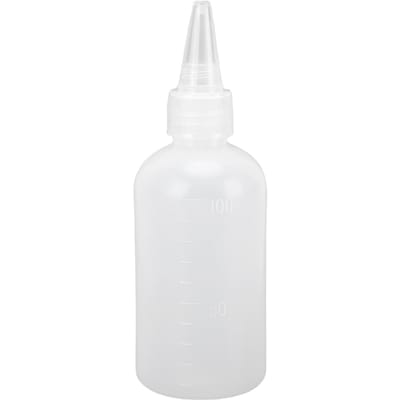 60 Pièces Bouteille Vide Graduée en Plastique 100ml Semi-Transparente Bouteille à Presser pour Condiments Bouteille pour Peinture Airbrush pour Cosmétiques