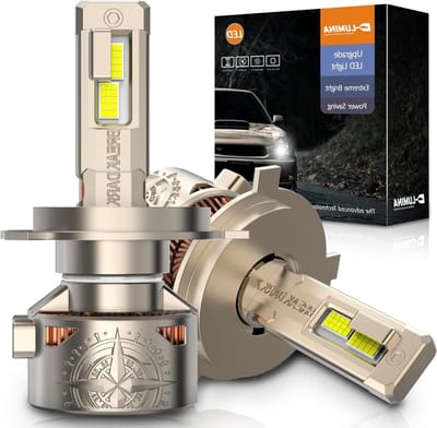 D-Lumina H4/HB2/9003 LED Canbus-lamp, 150W, 28000LM, 6500K, CPS-chip, 600% Helderder, met en Zonder Lensvormige Lens, Koperen Buis met Ventilatorkoeling, 2 Stuks