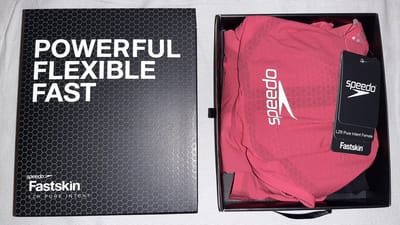 Speedo LZR Pure Intent Fastskin zwempak wedstrijdzwempak - Openback Kneeskin Red / Black Rood / Zwart - GB 24