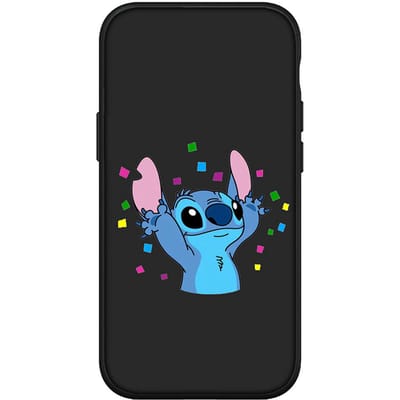 pour iPhone 15 14 Xiaomi Redmi Note 13 12 11 Pro Max X 8 7 XR Samsung Galaxy A15 S24 S23 Huawei OPPO A38 Lilo Stitch Noir Dessin Animé Rose Mignon Étui de Téléphone for Samsung Galaxy M15 ceil