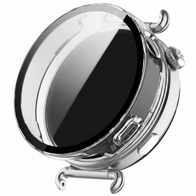 Watch case screenprotector - geschikt voor Huawei Watch GT6 41mm - hoesje - gehard glas - GT 6 41mm - volledige bescherming - transparant