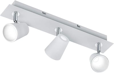 LED Plafondlamp - Wandlamp Balk - Ruimte Verlichten - Draaibare Spots - 45 cm - Wit