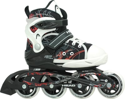 Verstelbare inline skates 36-41 HEAD KID zwart wit