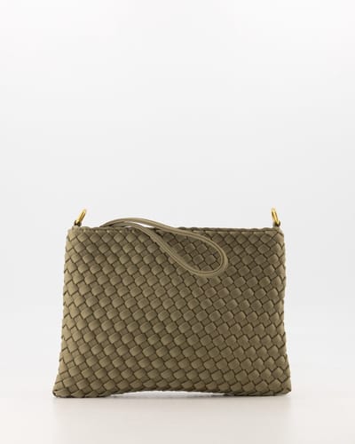 Tas- groen- crossbody/clutch-ideaal voor vakantie, werk, festivals enz.