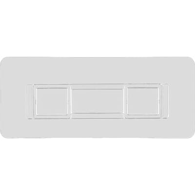 6 STUKS Douchemand Zelfklevende Haken Hars Patch Clip Rek voor Badkamer Tissuebox Hoekplank Zeep gray