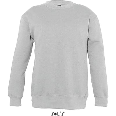 SOL'S Kids´ Sweatshirt New Supreme L311K - Grey Melange - 4 Jahre (96/104)
