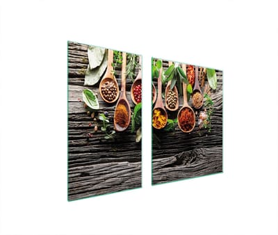 TMK ArtDeko - Snijplank - 40+60 x 52 cm - Veiligheidsglas - Meerkleurig