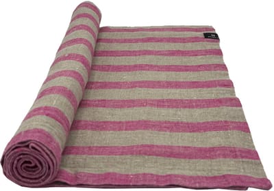 Maya tafelloper stripe pioen 40 x 140 - set van 2