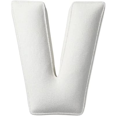 Kussen letter v Yellow Tipi Boucle