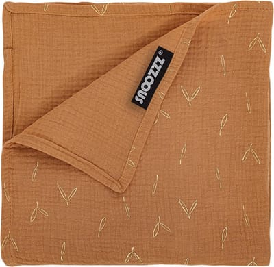 Snoozzz Hydrofiele Doek XL - 120x120 cm - 100% Katoen - Extra Zacht - camel goud