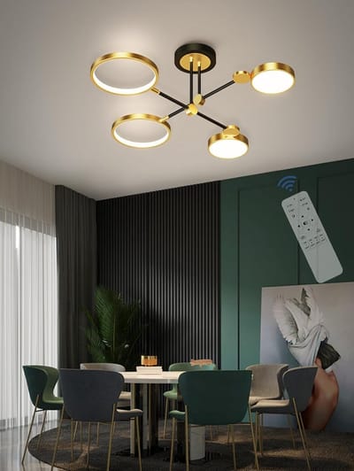 Moderne Dimmerbare LED Plafondlamp met Afstandsbediening - Geschikt voor Woonkamer en Slaapkamer