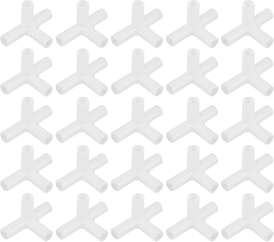 Tentstok Verbindingen - Hoekverbinders - Tent Opzetten - Hoge Sterkte Plastic - 30 Stuks - Wit