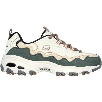 Skechers DLites Classic-sportschoenen voor kinderen (Uit Wit/Groen)