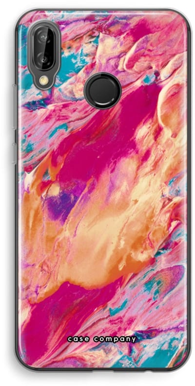 Case Company® - Hoesje geschikt voor Huawei P20 Lite hoesje - Pastel Echoes - Soft Cover Telefoonhoesje - Bescherming aan alle Kanten en Schermrand