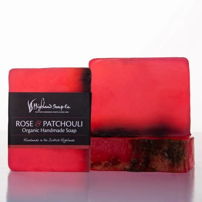 Biologische Glycerine Zeep 150g - Rose & Patchouli - Highland Soap Company