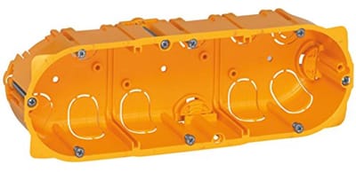 Installatiebuis voor gipsplaten met 3 compartimenten - 40 mm diepte