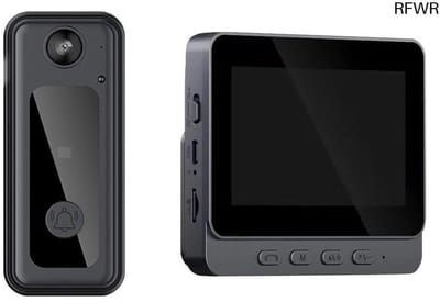 RFWR® Draadloze Video Deurbel met 4.3 Inch Screen en Monitor - Beveiligingscamera Intercom