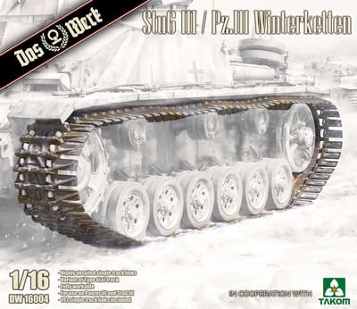 Das Werk Modelbouwpakket Militaire voertuigen - 16004 StuG III/Pz.III - Winterketten Plastic - 1:16 - Modelbouw