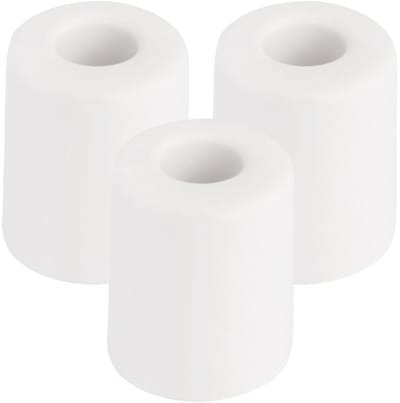 Benson Deurbuffers / deurstoppers rubbers - 3x - wit -35 x 30 mm - met schroefbevestiging