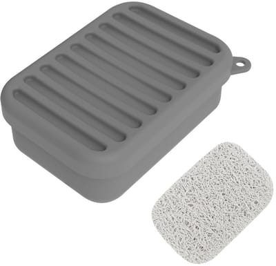 Dailygoods- Reiszeepkoffer Lekvrij - Draagbare Zeepdoos - Antislip - Siliconen - Afvoerlaag - Comfortabel Gebruik