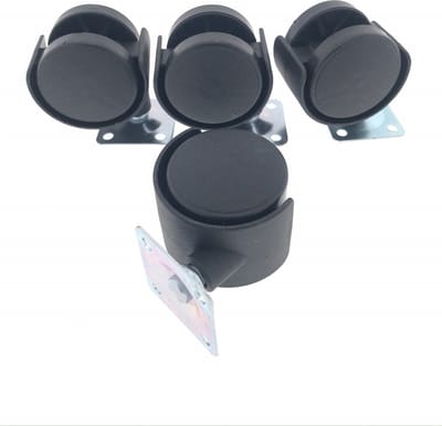 Benson Zwenkwiel set - streepvrij - 360° draaibaar - 25 kg draagvermogen - 40 mm - 4 stuks