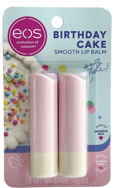 eos - Natural Shea Lip Balm- Birthday Cake
