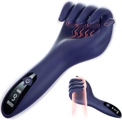 Daity Mannelijke masturbator, seksspeeltje, speeltje voor volwassenen, met 9 vibratiestanden, lcd-scherm, geschikt voor penis, anus, clitoris, tepelspeeltjes, geschikt voor zowel mannen als vrouwe
